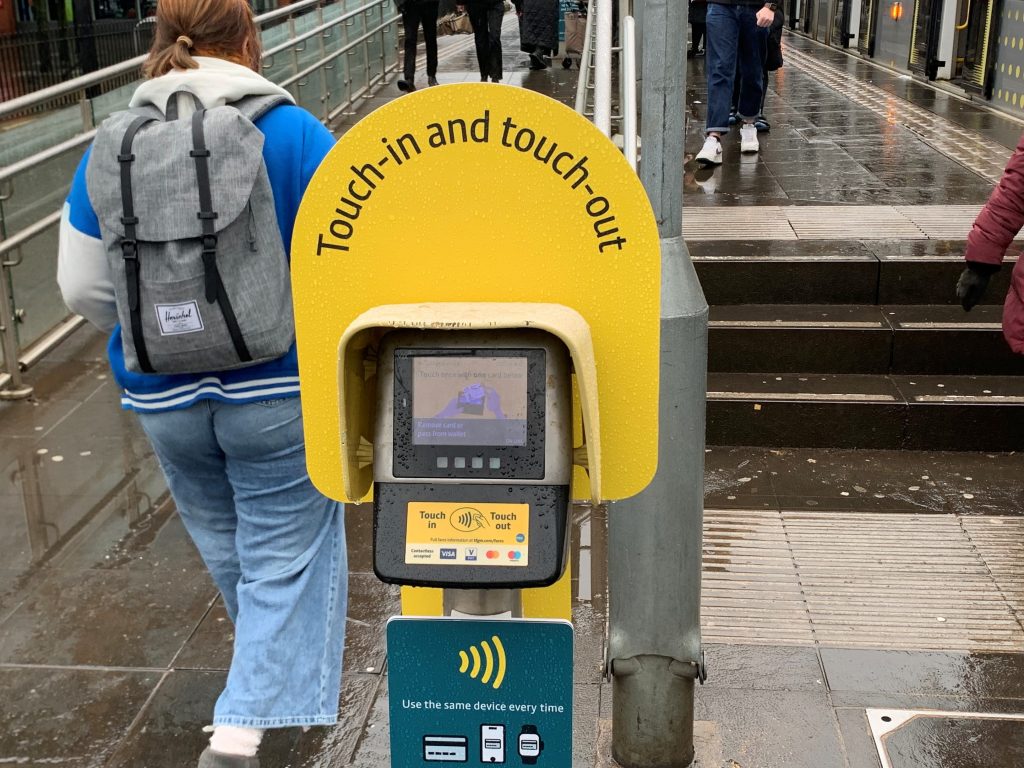 Transport for Greater Manchester payment machine